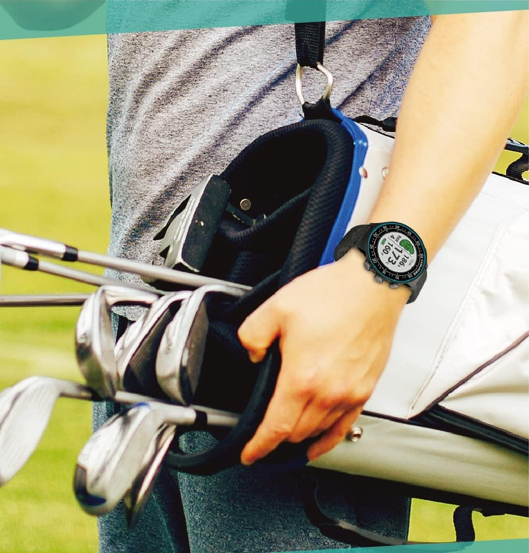 TW411 Golf GPS Watch with Fitness Tracker, 41,000+ Free Preloaded Worldwide Course, Upgraded IC Chip, Orange