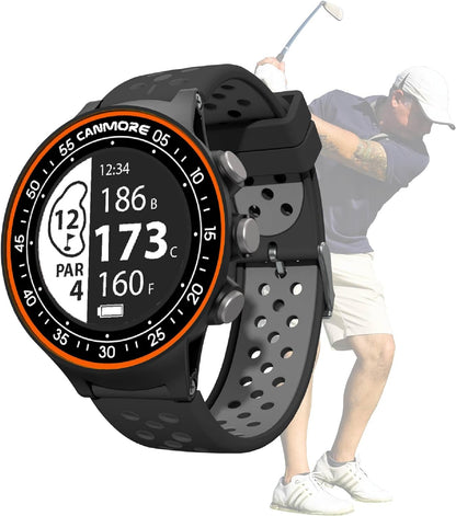 TW411 Golf GPS Watch with Fitness Tracker, 41,000+ Free Preloaded Worldwide Course, Upgraded IC Chip, Orange