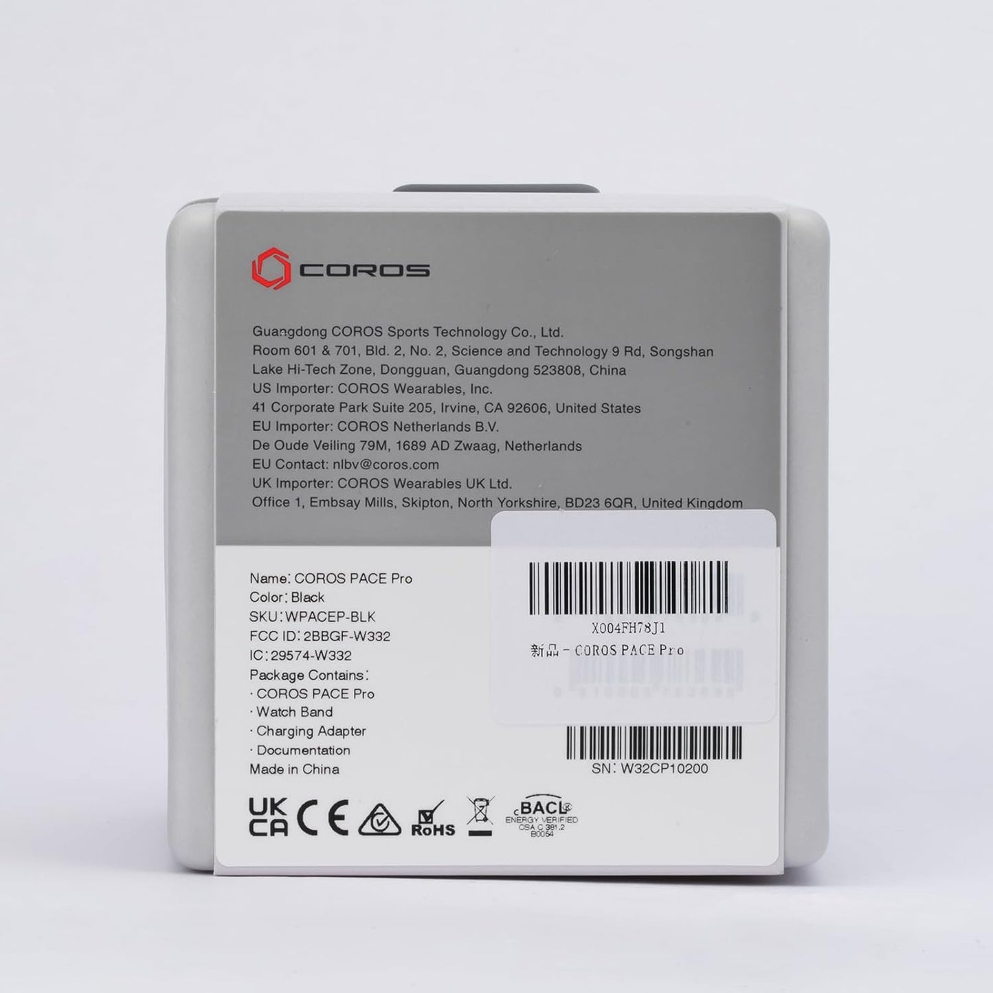 PACE Pro GPS Sport Watch, 1.3-Inch AMOLED Touchscreen, Fastest in Class Processor, 20 Days Battery Life, Navigation with Global Offline Maps, Sleep Tracking, Running, Cycling, Swimming（Black）