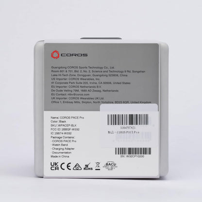 PACE Pro GPS Sport Watch, 1.3-Inch AMOLED Touchscreen, Fastest in Class Processor, 20 Days Battery Life, Navigation with Global Offline Maps, Sleep Tracking, Running, Cycling, Swimming（Black）