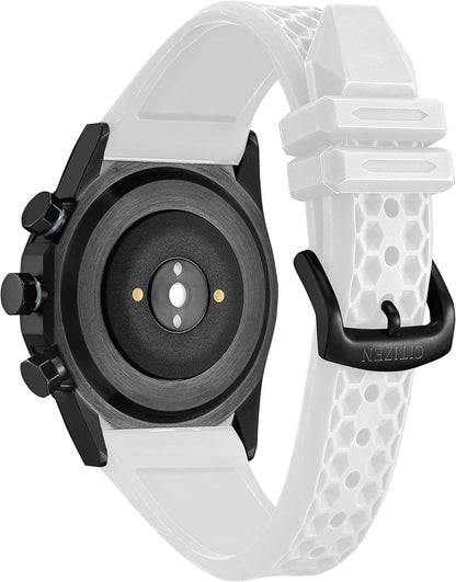 CZ Smart Gen 1 Hybrid Smartwatch 44Mm, Continuous Heart Rate Tracking, Fitness Activity, Golf App, Displays Notifications and Messages, Bluetooth Connection, 15 Day Battery Life, White, Sport