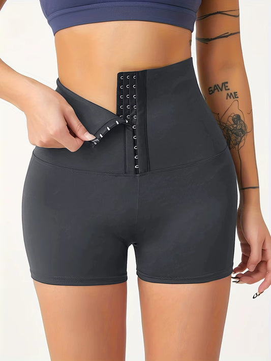 10 Layer Buckle Sexy Gym Shorts Woman Skinny Stretch Fitness Sport Shorts Summer 2024 Compression