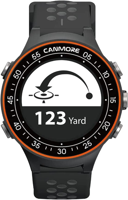 TW411 Golf GPS Watch with Fitness Tracker, 41,000+ Free Preloaded Worldwide Course, Upgraded IC Chip, Orange