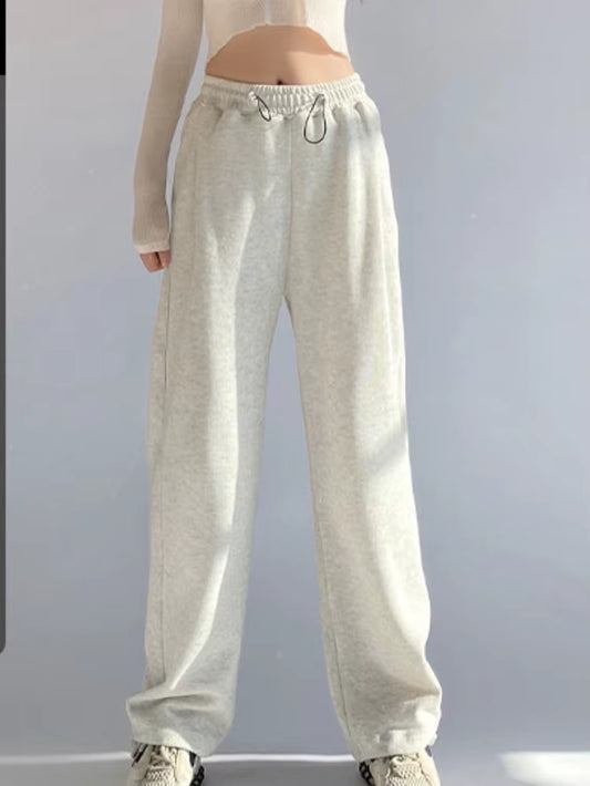 2023 Oversized Gray Velvet Baggy Sweatpants Women Autumn Loose Women'S Sports Pants Thick Winter Trousers Joggers Streetwear