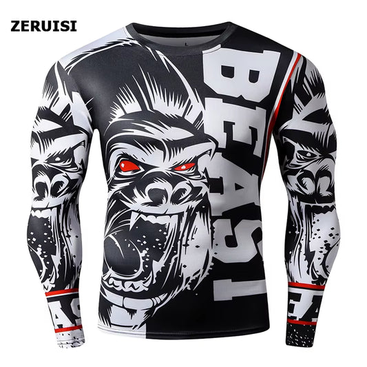 3D Printed Men'S T-Shirt Fitness Top Harajuku Compression Shirt Personalize T-Shirt Anime Sports Fashion Japanese Men'S Top