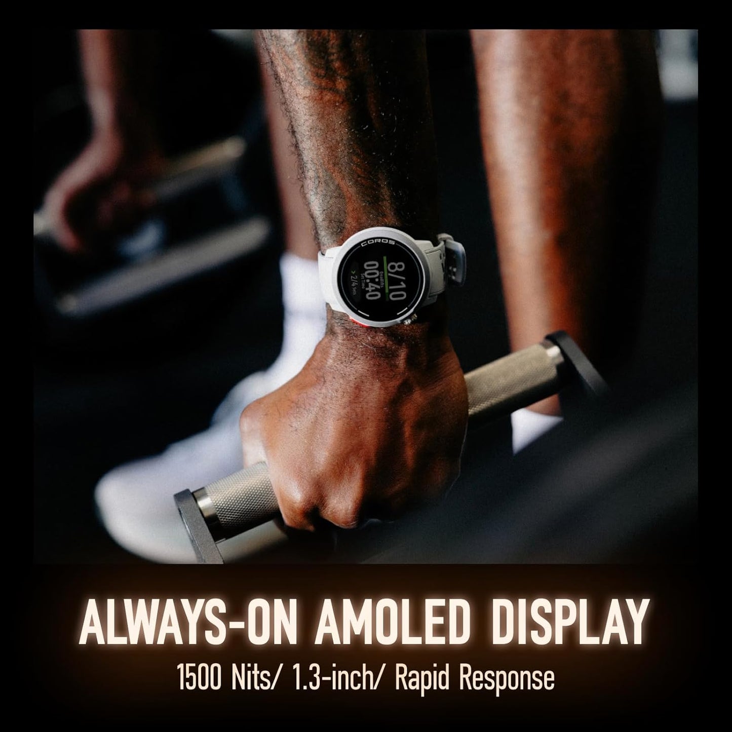 PACE Pro GPS Sport Watch, 1.3-Inch AMOLED Touchscreen, Fastest in Class Processor, 20 Days Battery Life, Navigation with Global Offline Maps, Sleep Tracking, Running, Cycling, Swimming（Black）