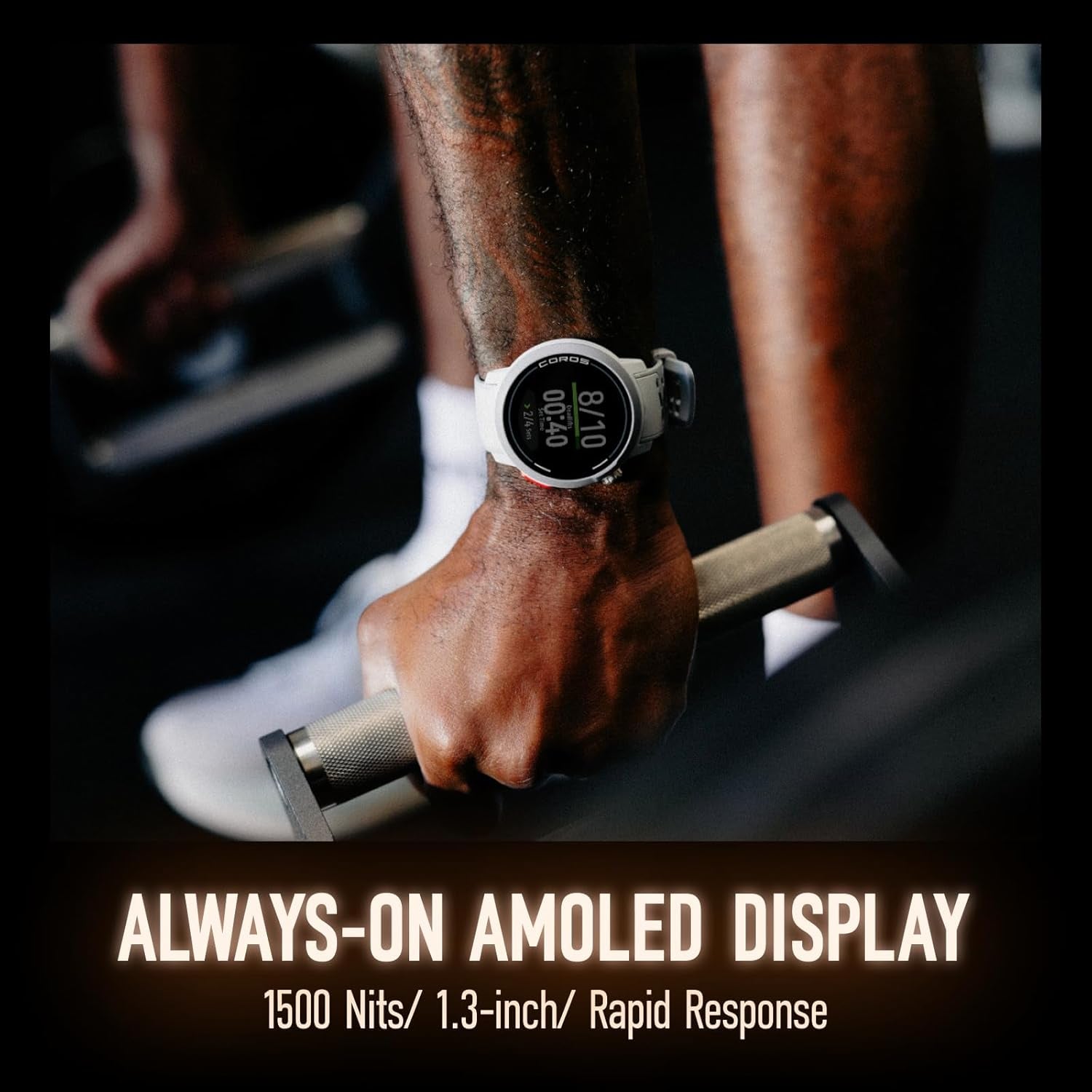 PACE Pro GPS Sport Watch, 1.3-Inch AMOLED Touchscreen, Fastest in Class Processor, 20 Days Battery Life, Navigation with Global Offline Maps, Sleep Tracking, Running, Cycling, Swimming（Black）