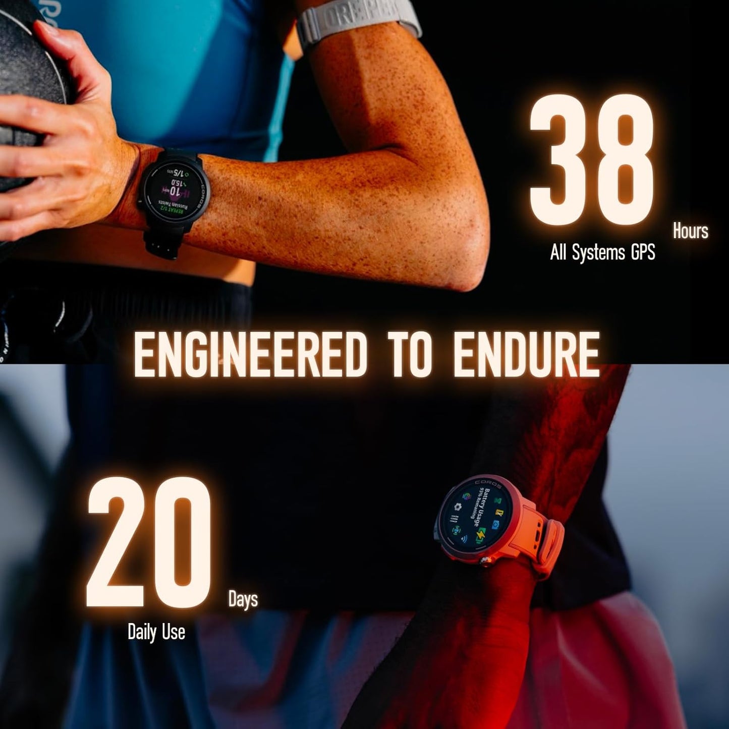 PACE Pro GPS Sport Watch, 1.3-Inch AMOLED Touchscreen, Fastest in Class Processor, 20 Days Battery Life, Navigation with Global Offline Maps, Sleep Tracking, Running, Cycling, Swimming（Black）